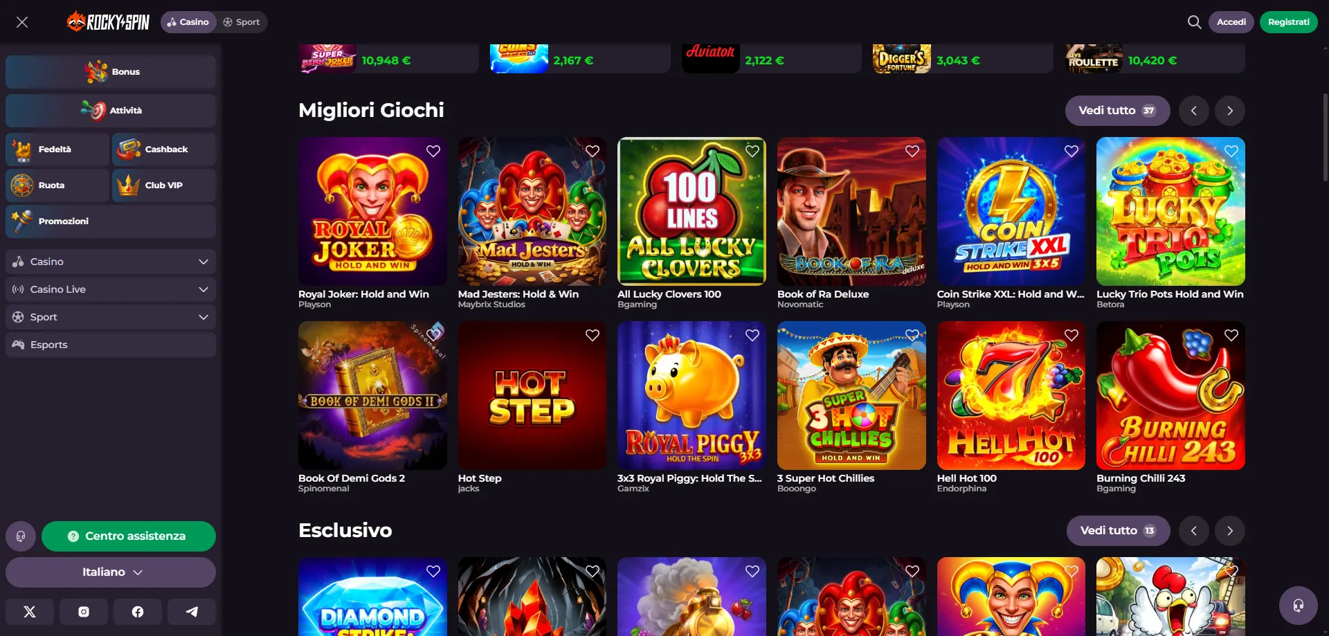 RockySpin Casino